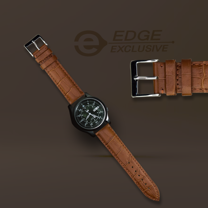 Edge Model E201 - CROCO LEATHER STRAPS